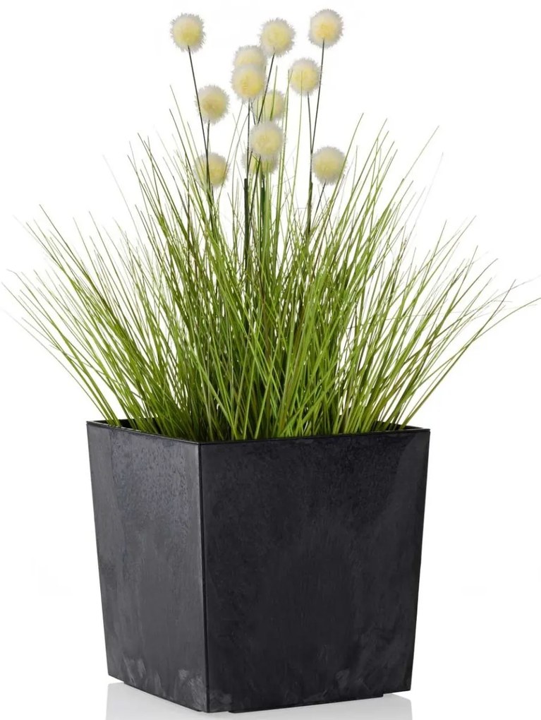 Kvetináč Flore 25x25 cm čierny betón