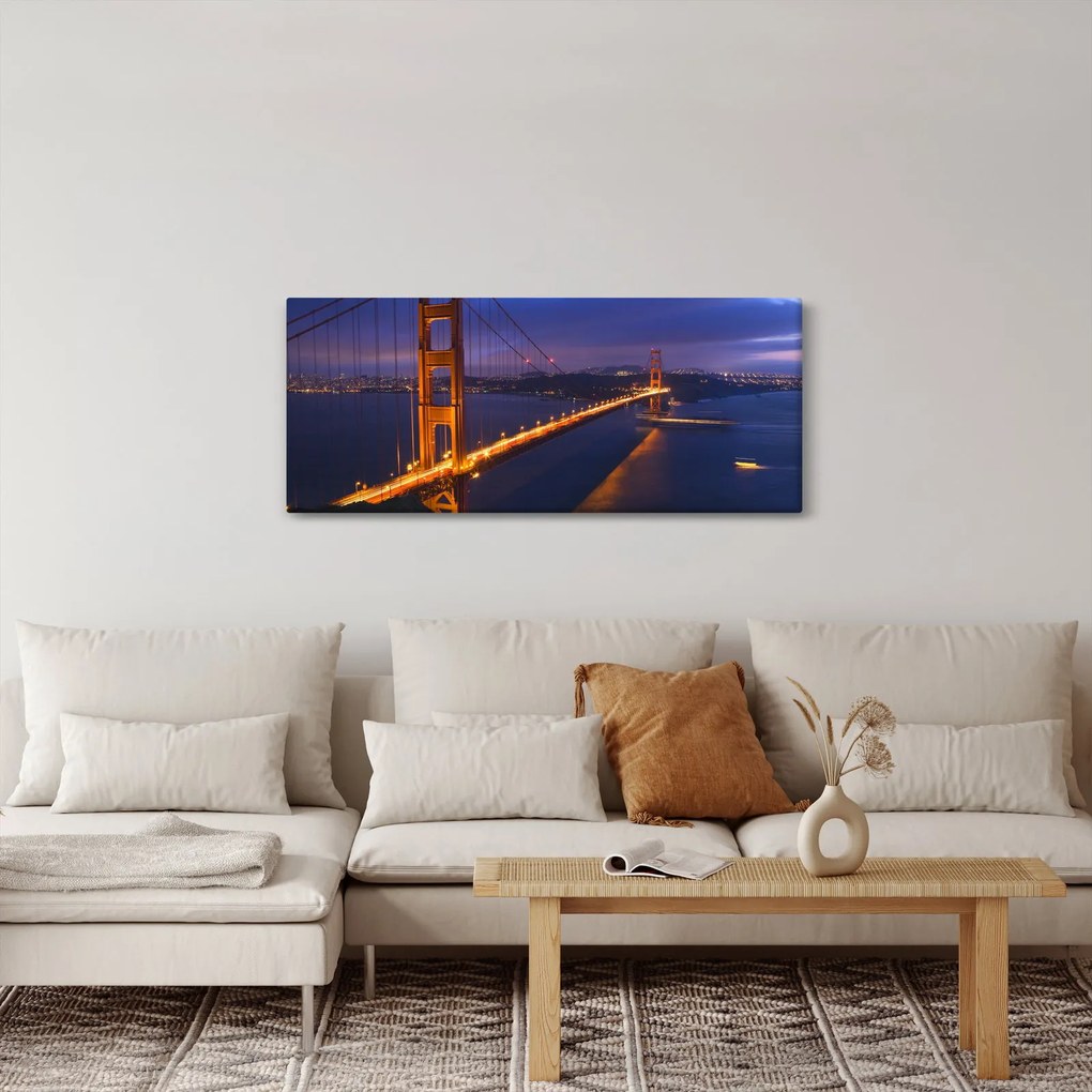 Obraz - Golden Gate Bridge (120x50 cm)