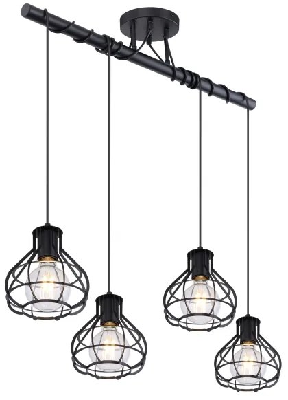 Globo 15388-4D - Luster na lanku CLASTRA 4xE27/60W/230V