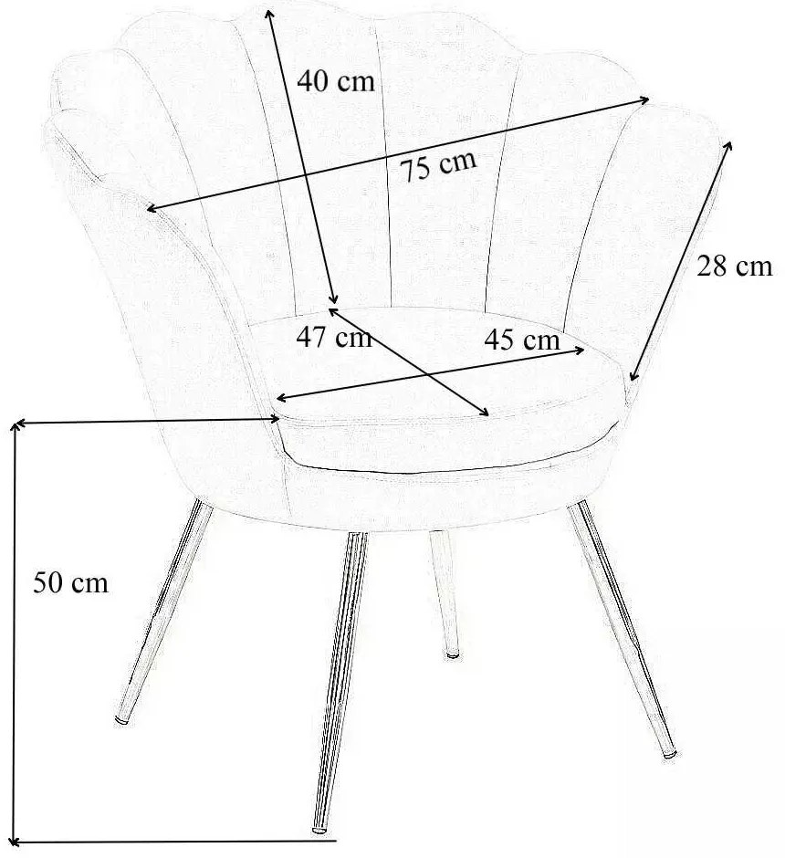 LuxuryForm DESIGN Kreslo FREY VELUR so striebornými nohami - medové
