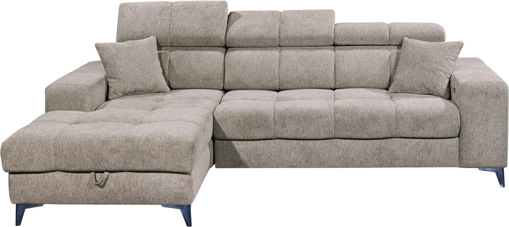 XXXLutz ROHOVÁ SEDAČKA, textil, sivohnedá MID.YOU - Sedačky - 002220047407