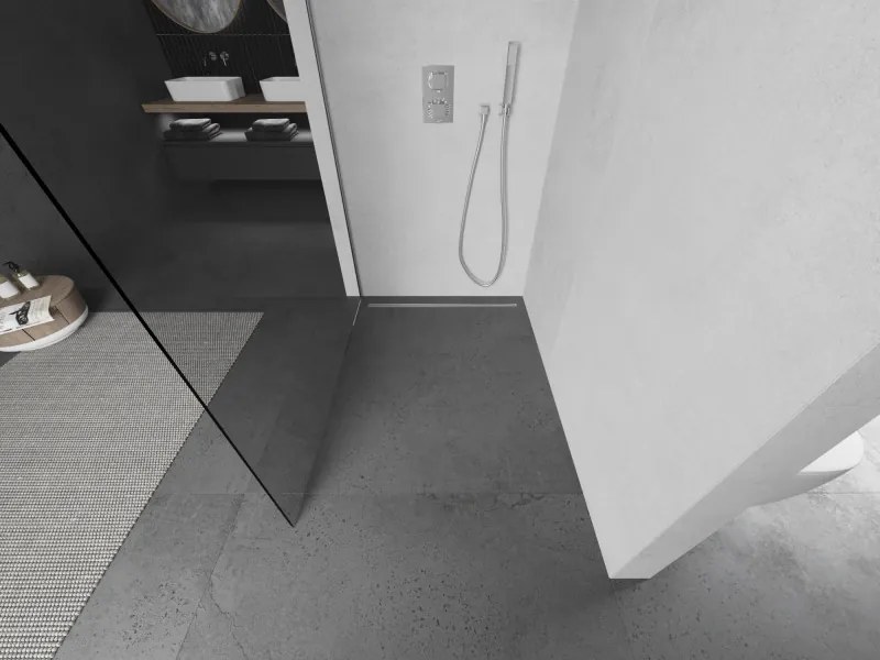 Mexen Kioto, sprchová zásteny typ Walk-In 105 x 200 cm, 8mm číre sklo, chrómový profil, 800-105-101-01-00