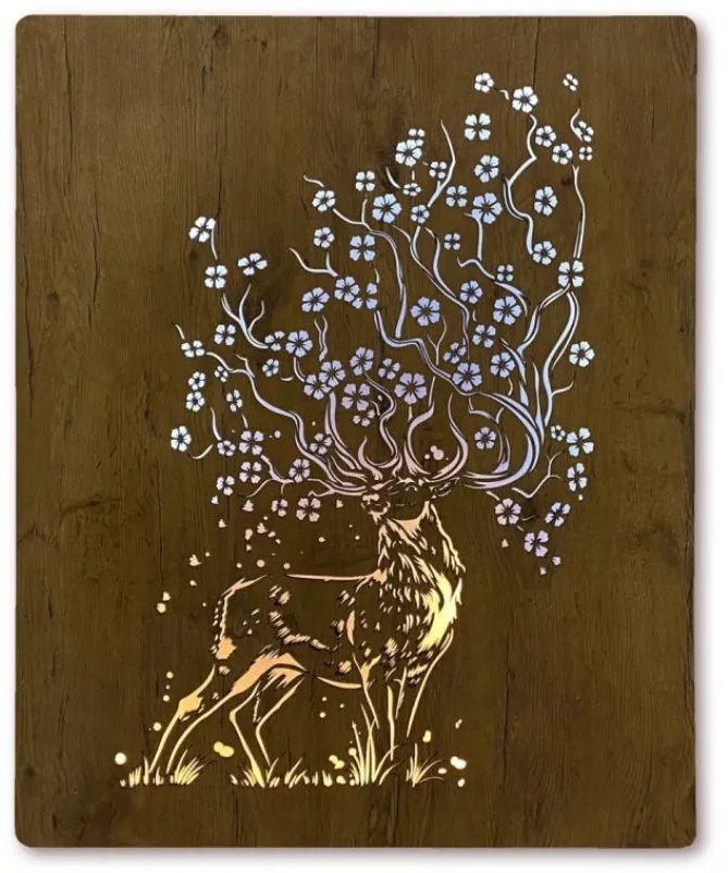 Led obraz Jeleň a sakura