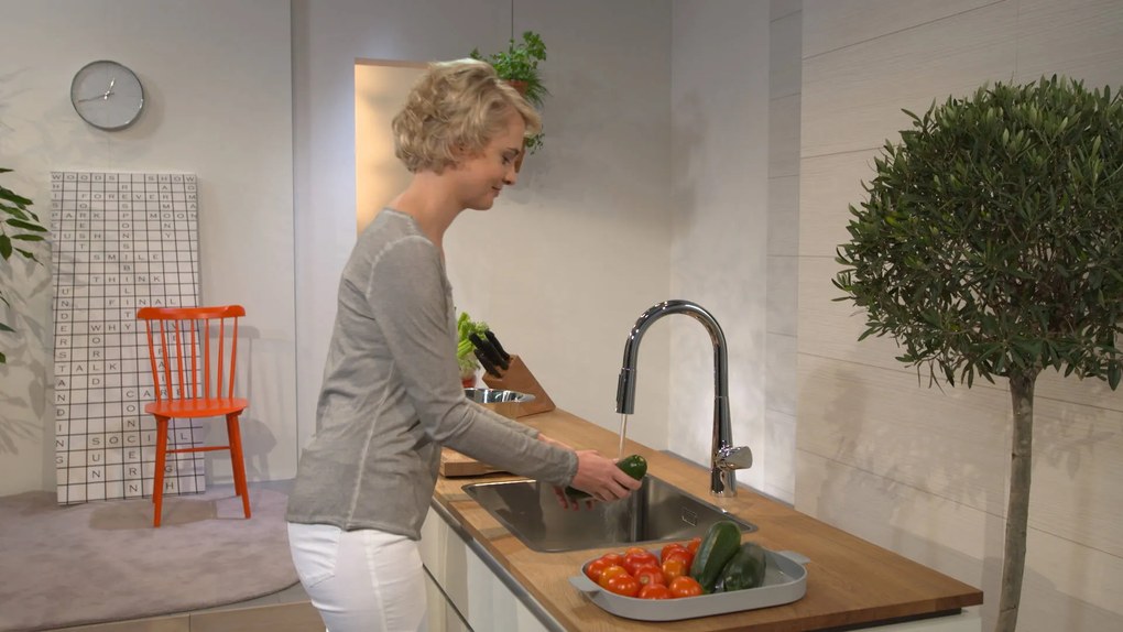 Hansgrohe Talis M51, páková drezová batéria 200 s vyťahovacou spŕškou, chrómová, HAN-72813000