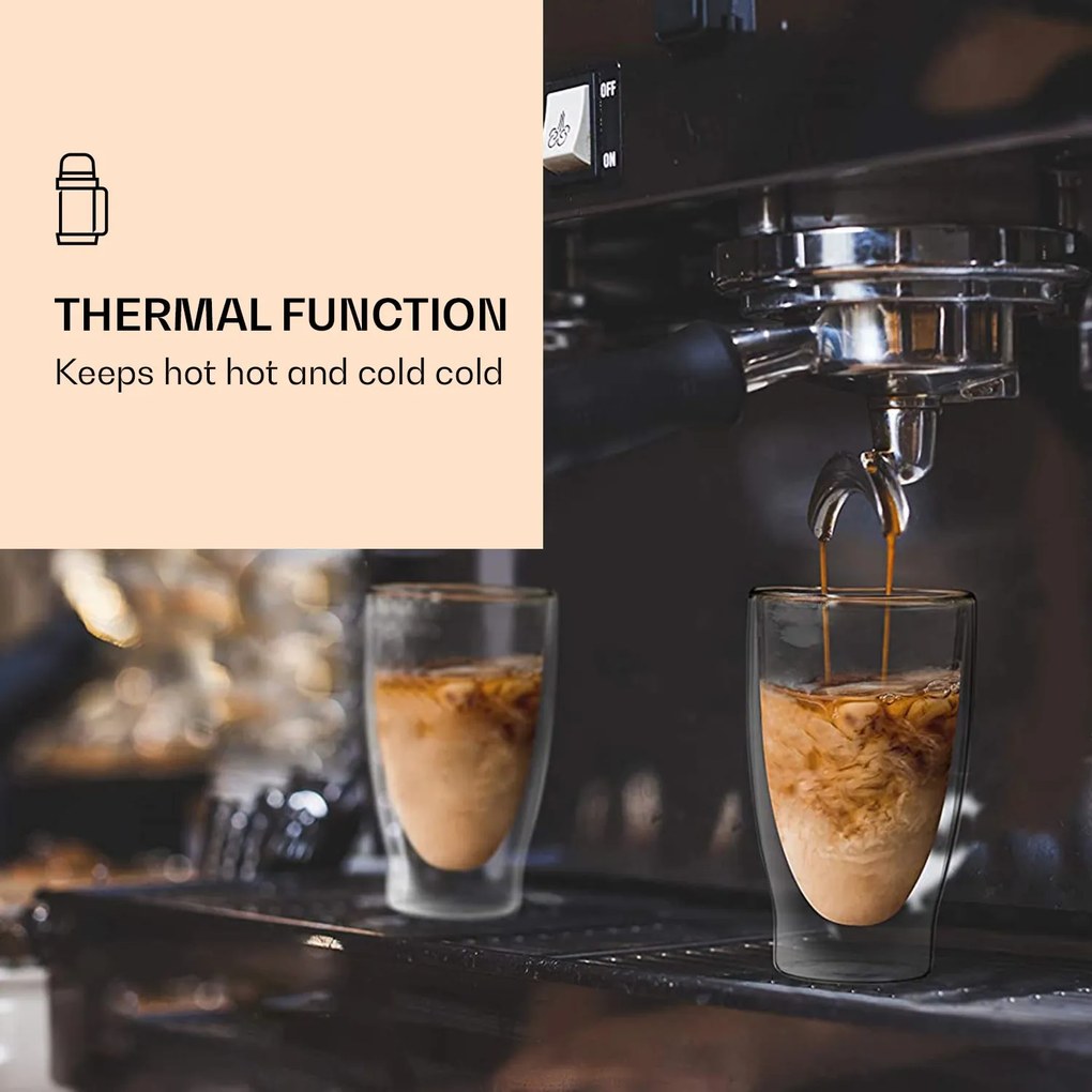 Feelino DUOS, dvojstenný pohár, 400 ml, vrátane lyžičky