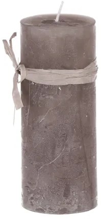 Sviečka 15cm sivá
