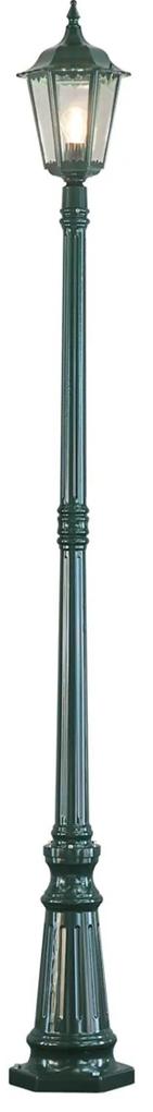 Stĺpové svietidlo Firenze, 1-plameňové zelené