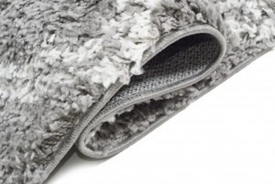 TA Koberec G935B TMAVO ŠEDÁ/KRÉMOVÁ BOHO Rozmer: 100x400 cm