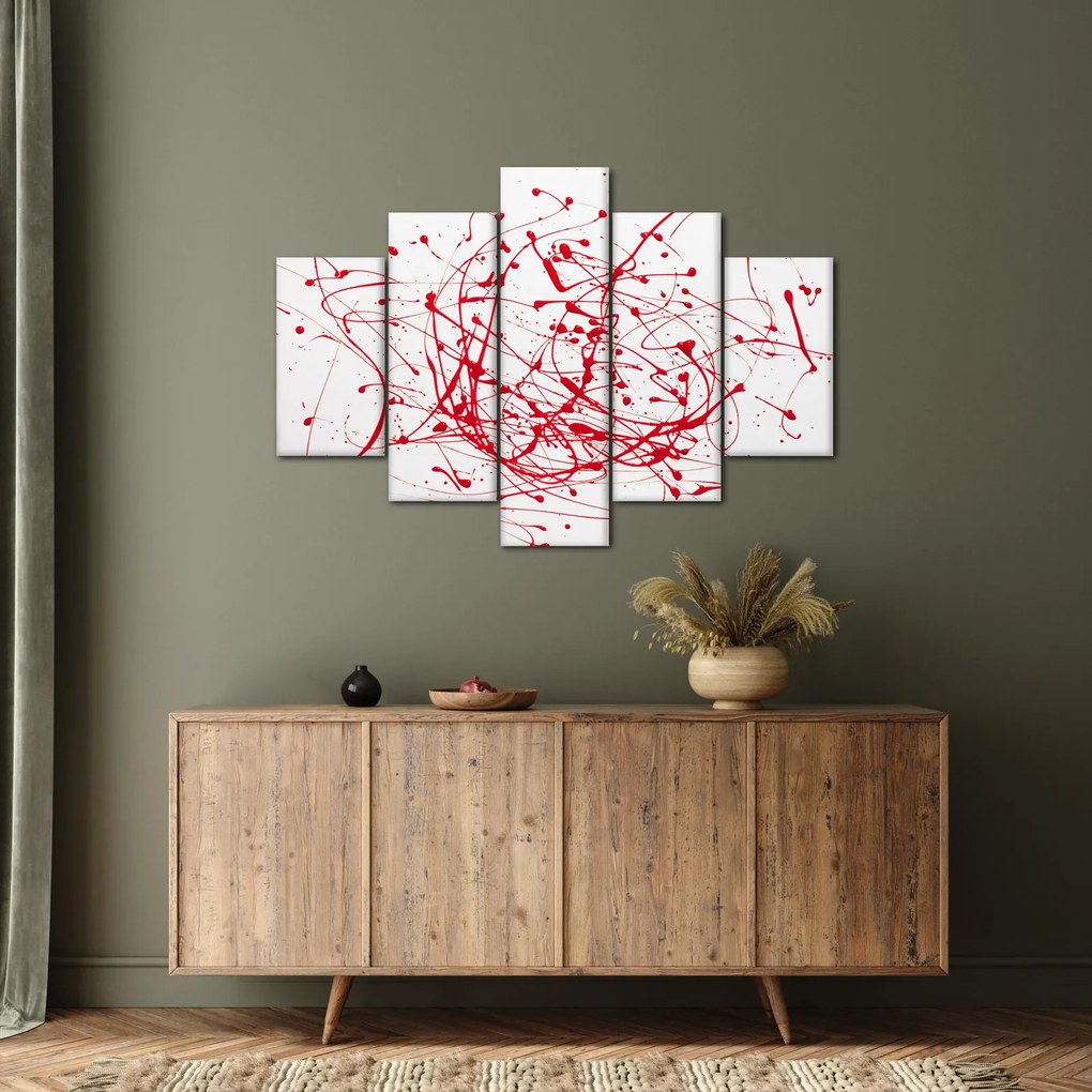 Obraz technikou Drippingu (150x105 cm)