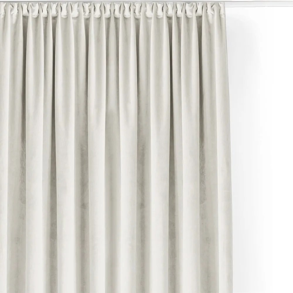 Krémový zamatový dimout záves 265x250 cm Velto – Filumi