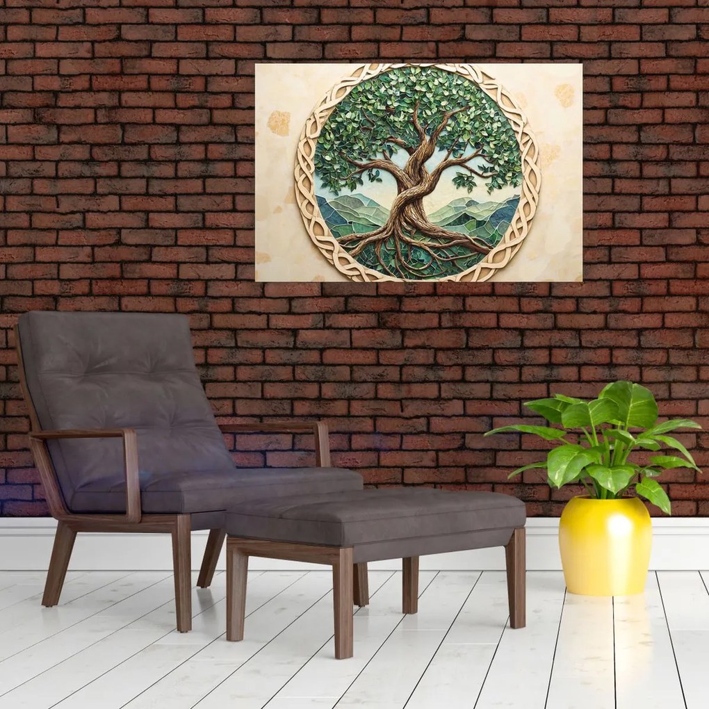 Obraz – Prepletený strom života (90x60 cm)