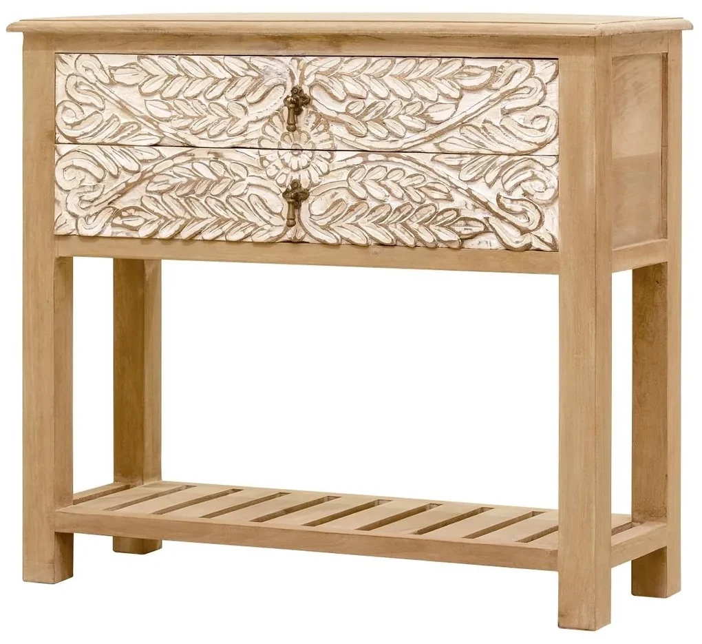 furniture-nabytek.cz - Drevený toaletný stolík z masívu mango 110x76x35