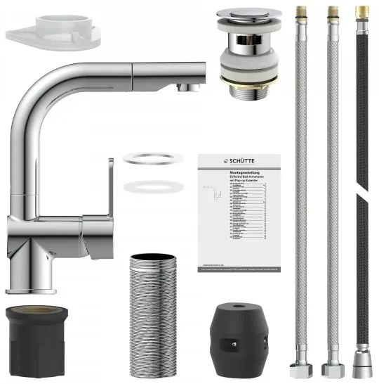 Schütte 79710 - Drezová batéria s vysúvacou sprchou LONDON, lesklý chróm