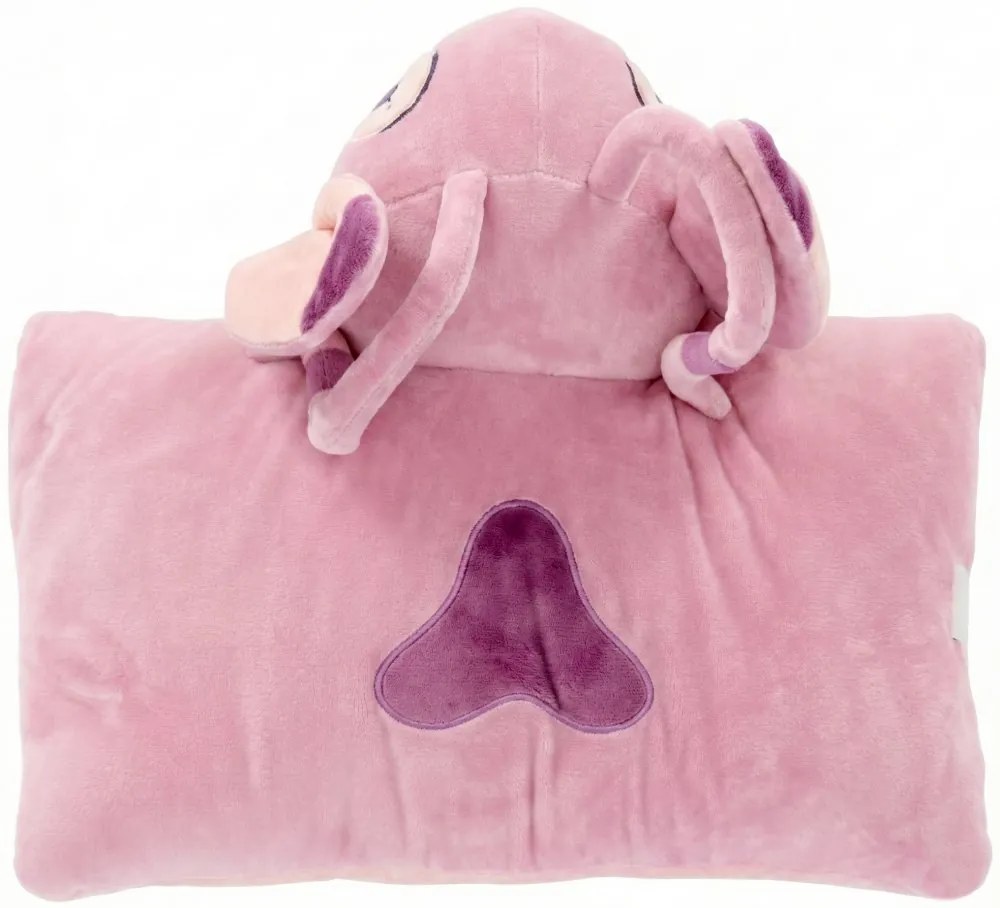 Multifunkčný relaxačný vankúš Angel - licencia Lilo & Stitch - 2v1 vankúš 45x36 cm aj plyšová hračka