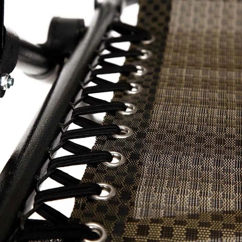 Záhradné ležadlo zero gravity s držiakom na pohár, 2 ks- hnedé