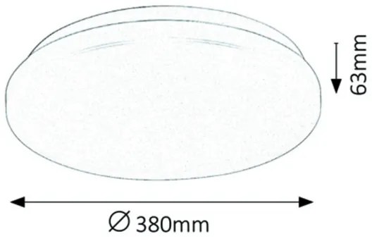 Rabalux 3339 - LED Stropné svietidlo ROB LED/32W/230V