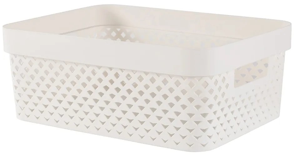 Béžový plastový úložný box 36x27x14 cm Pure – Curver