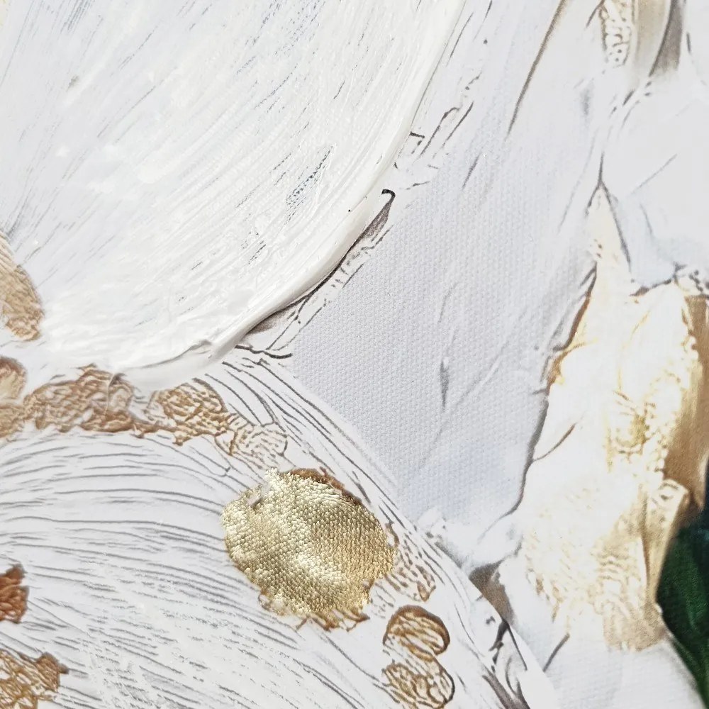 Obraz s ručne maľovanými prvkami 70x100 cm Petal Glow – Styler