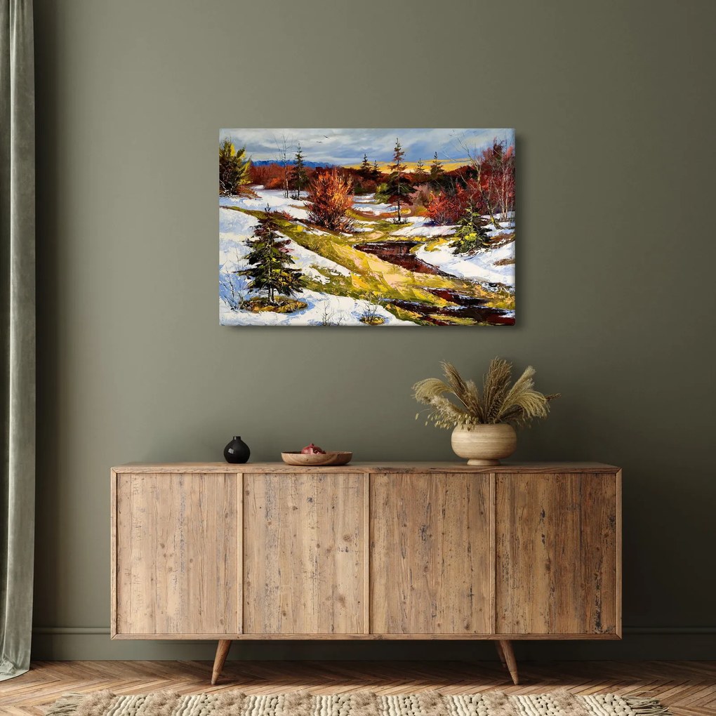 Obraz - Príchod jari (90x60 cm)