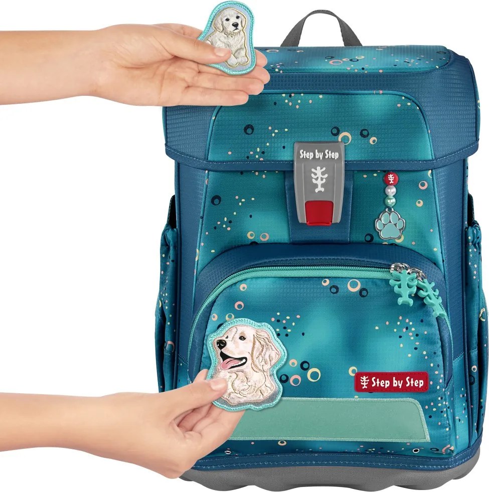 Školská aktovka Step by Step CLOUD, Dog Basty - 5-dielna súprava