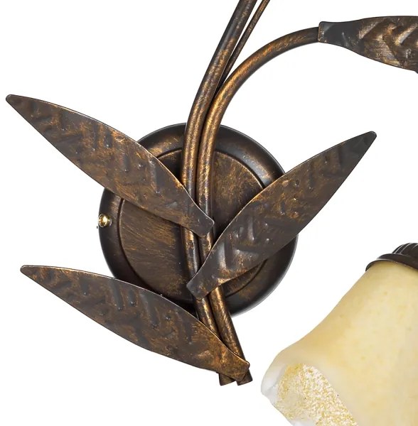 ONLI - Nástenné svietidlo ALGA 2xE14/6W/230V bronzová