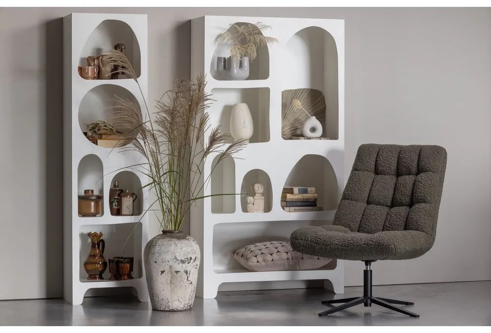 Biela knižnica 48x180 cm Caz – WOOOD