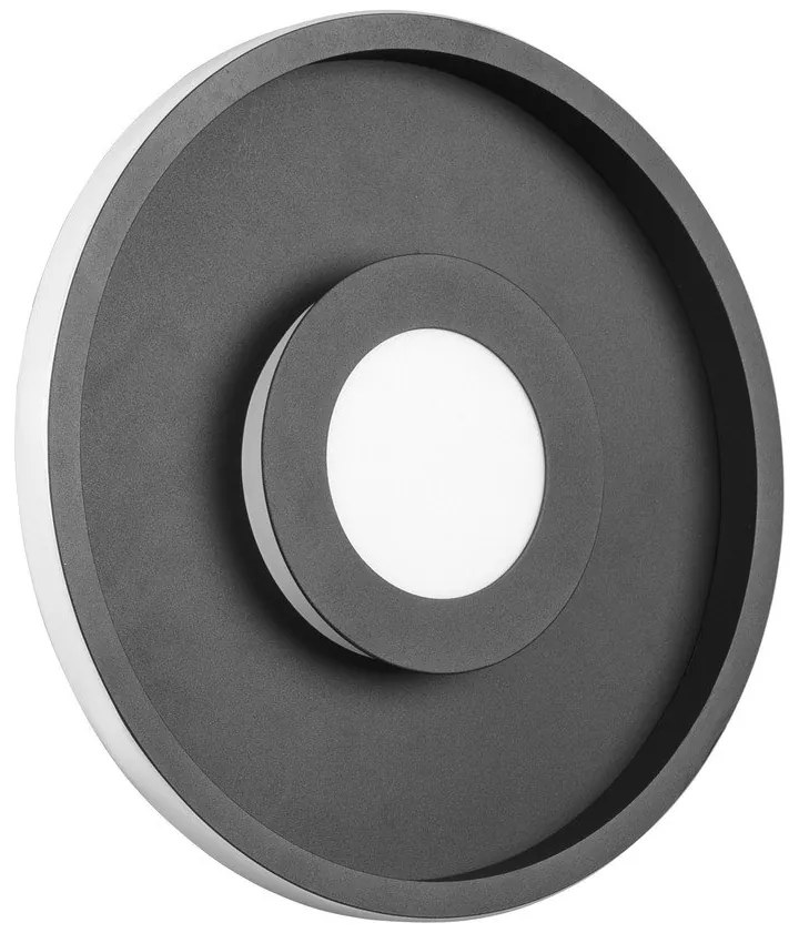 Matne čierne kovové LED stropné svietidlo ø 30 cm Ascari - Trio