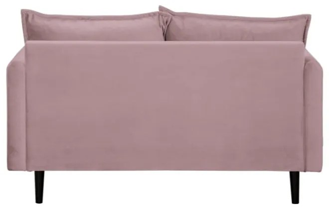 Zamatová pohovka v levanduľovej farbe 138 cm Juli – Ropez