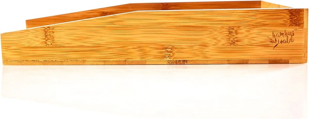 Blumfeldt Zásobník dokumenty, odkladací zásobník, jednoduchý dizajn, rozmery: 25,3 × 5,8 × 33 cm, bambus