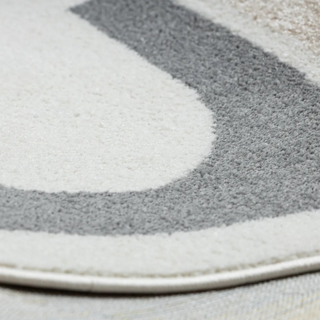 Kusový koberec Fusion 0213 white/yellow, 140x190, viacfarebná, kancelária, Dywany Łuszczów