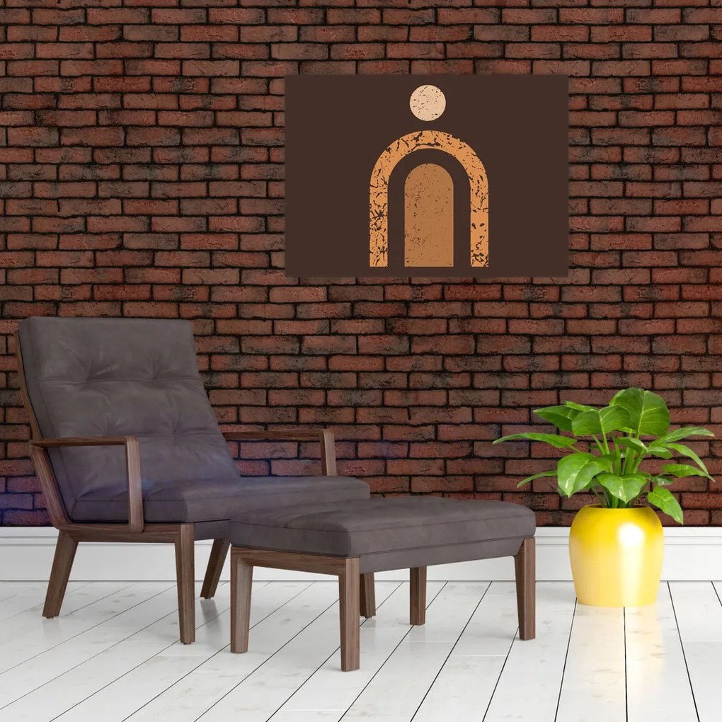 Obraz - Oranžové oblúky N⁰3 (70x50 cm)