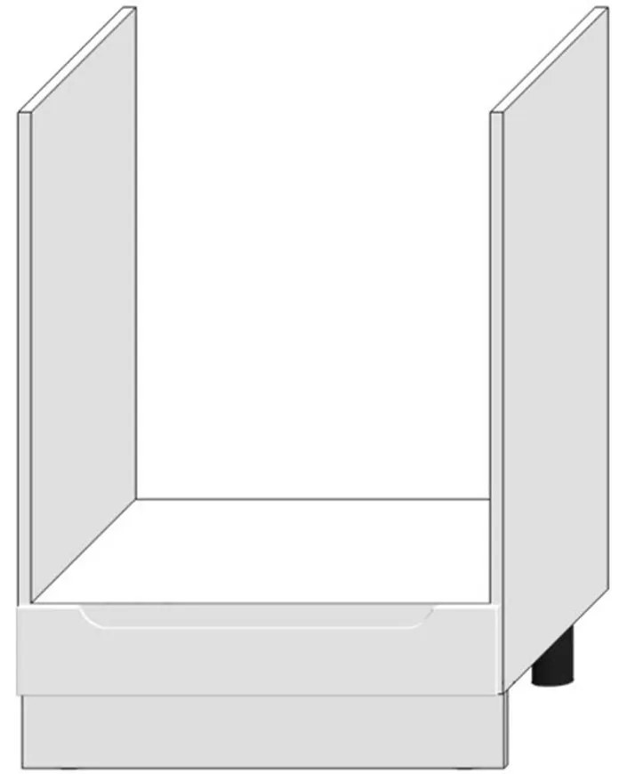 Kuchynská skrinka Zoya Dk60 Biely hrášok / Biely