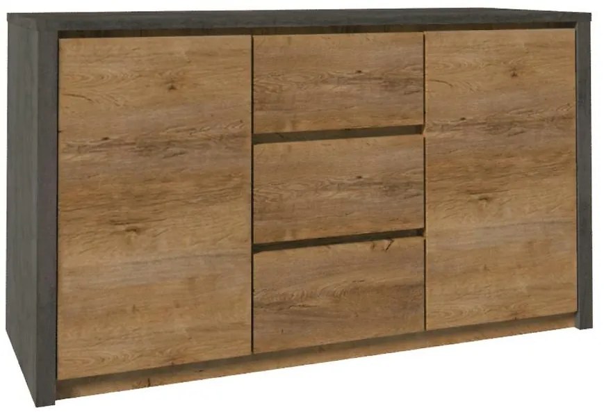 Komoda Montana k2dp dub lefkas smooth grey