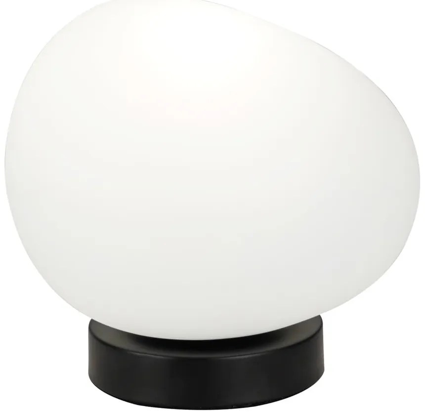 Čierno-biela stolová lampa (výška 19 cm) Stones – Candellux Lighting