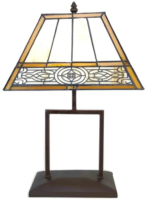 Nočná lampa Tiffany 28*20*46 vitráž AFRIKA