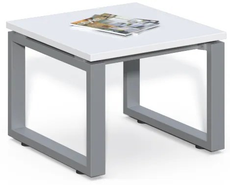 Konferenčný stolík Houseland Prime Coffee 01 60 cm biely