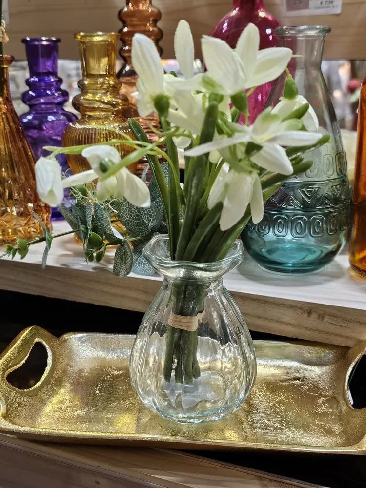 Zlatý kovový servírovací podnos s uchami Tray Raw S - 21*11*3cm