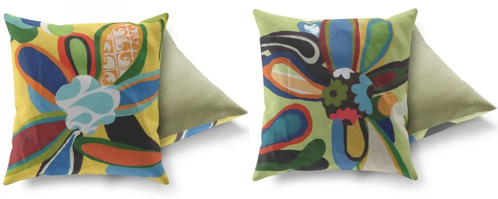 Súprava 2 vankúšov FUNKY II 43x43 cm viacfarebná