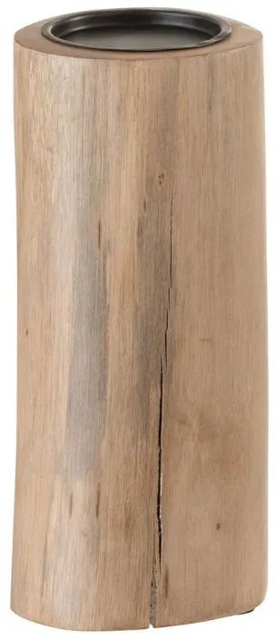 Drevený svietnik - Ø10 * 26cm