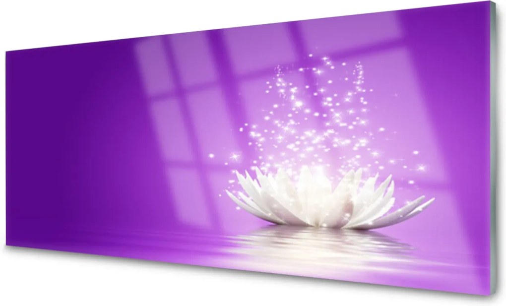 Obraz na skle Sklenený Kvet Lotosu