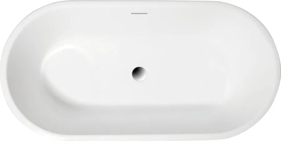 Polimat Akrylátová voľne stojaca vaňa Amona New 150x75 POLIMAT-Rozmery: 150x75, POLIMAT-Farba vane: Biela / mokka lesk