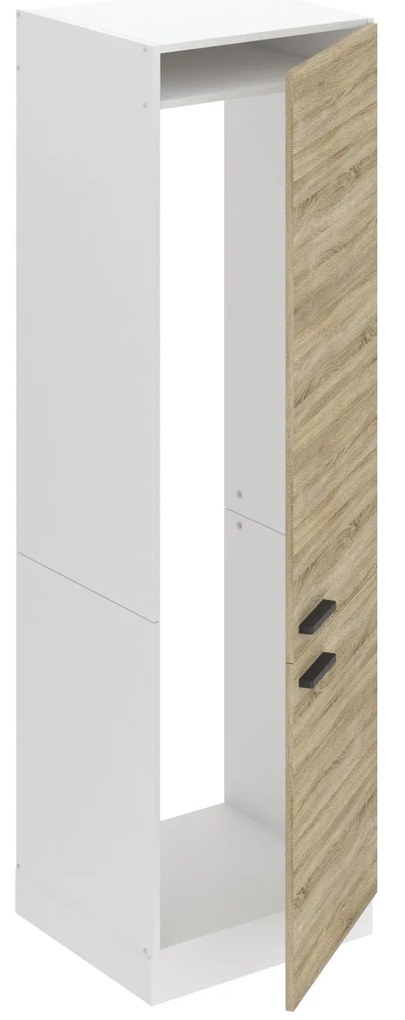 Vysoká kuchynská skrinka Belini Premium Full Version pre vstavanú chladničku 60 cm dub sonoma