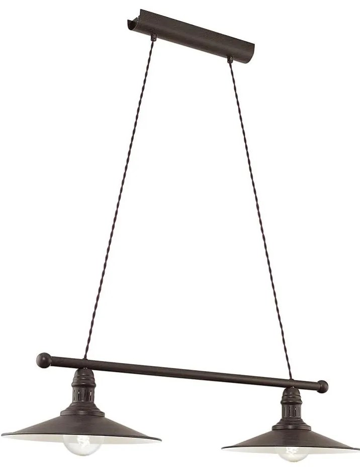 Eglo 49457 - Luster STOCKBURY 2xE27/60W/230V