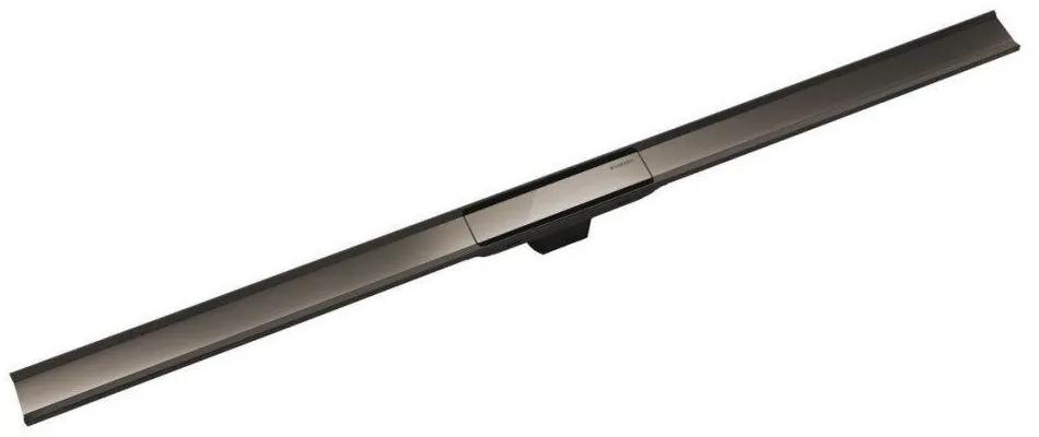 GEBERIT CleanLine80 sprchový žľab, kompletážna súprava, dĺžka 30 - 130 cm, čierny chróm brúsený/leštený, 154.441.QC.1