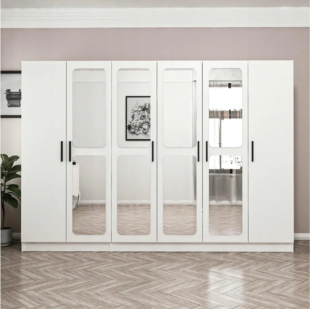 Šatníková skriňa Kalia 3818 (biela)