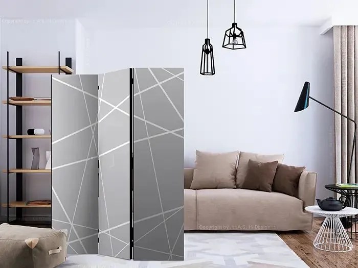 Paraván - Modern Cobweb [Room Dividers] Veľkosť: 135x172, Verzia: Akustický