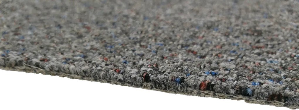 AKCIA: 580x400 cm Koberec metráž New Techno 3525 šedé, šíře, šedá, ab (mriežka), chodba / predsieň