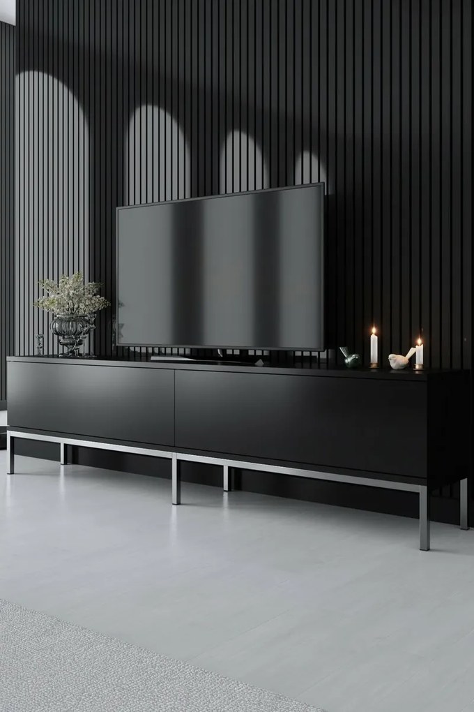 Stojan na televízor Lord Black and Silver