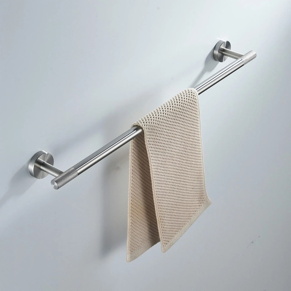 Rea Modern, kúpeľňový vešiak na uteráky 60cm, 6603, brúsená oceľ, REA-98002