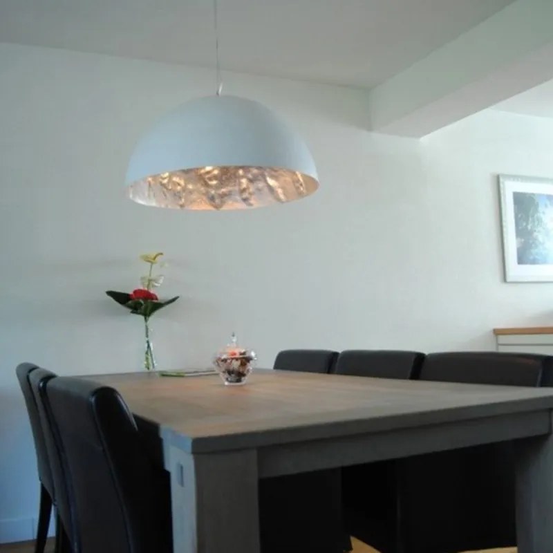 Moderné závesné svietidlo biele 70 cm - Magna